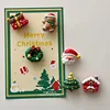 6 Pcs Christmas Fridge Magnet Set Holiday Card Gift Box