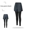 Pantalon noir gris-vert (femme)