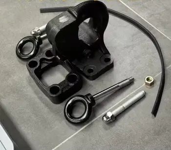 For Toyota LandCruiser250 Prado LC250 Black Car Trailer Hook Stainless Steel Modification Exterior Decoration Genuine Parts