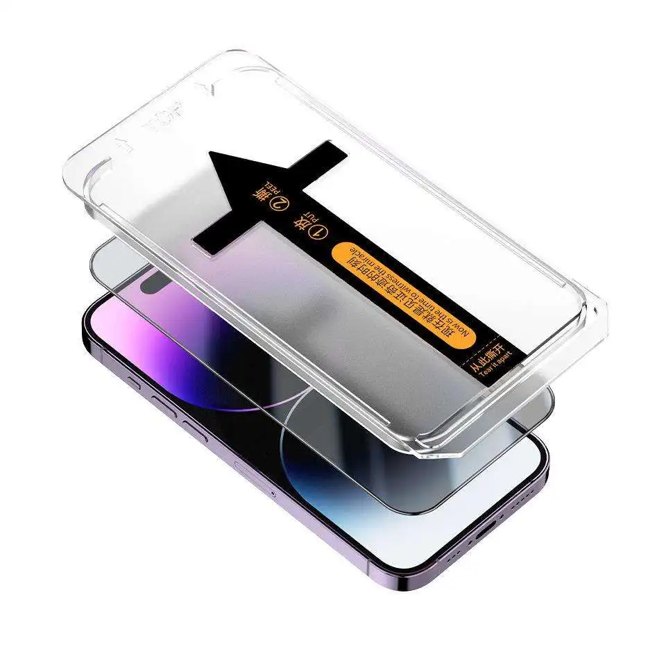 Screen Protector With Easy Install Kit For Iphone 15 14 Pro Max 9h ...