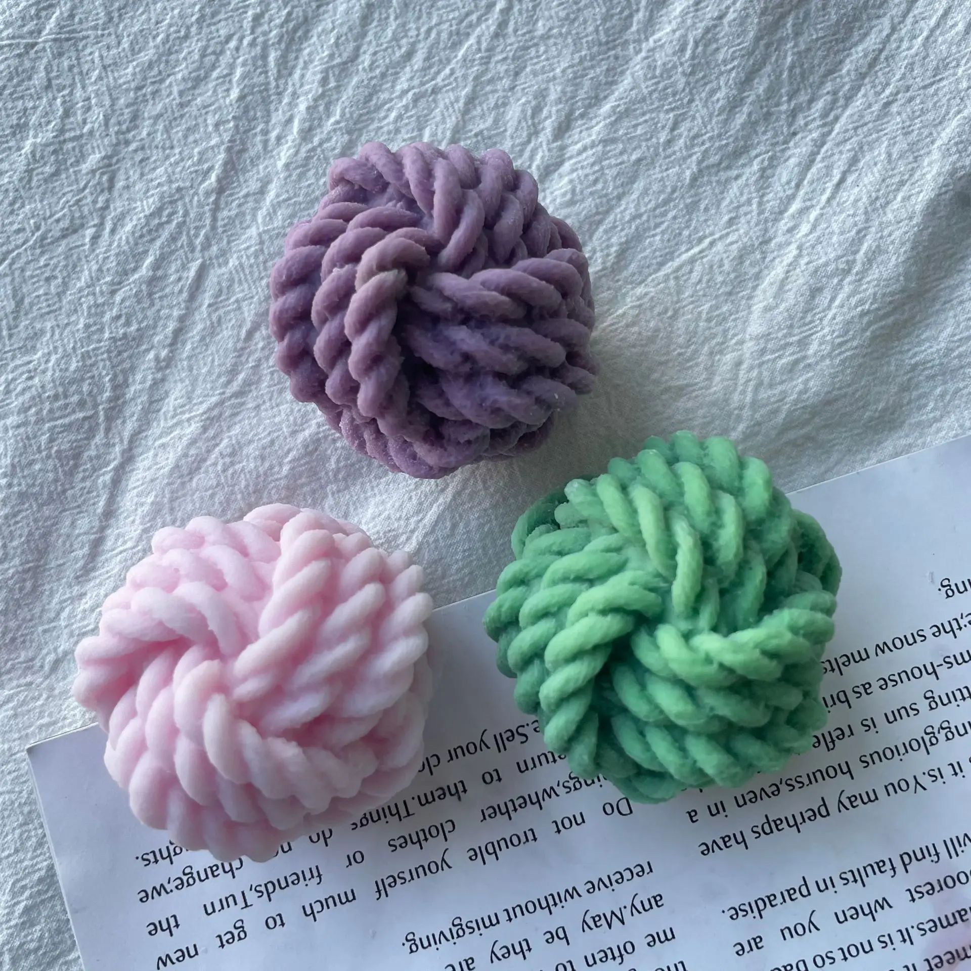J130 Handmade Scented Candle Wax Mold Home Decoration Woolen Ball Knot Design  Woolen Candle Silicone Molds - Buy Knot Silicone Mold,Ball Knot Design  Woolen Candle Silicone Molds,Silicone Ball Candle Molds Product on