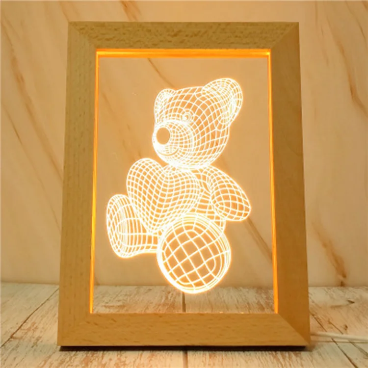 wooden baby mirror