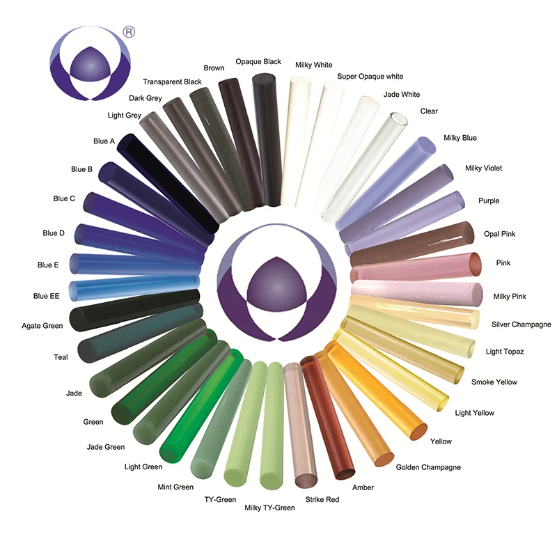 Fashion Trend Color in 2022 Opaque Black Color Borosilicate Glass Rod for Handcraft