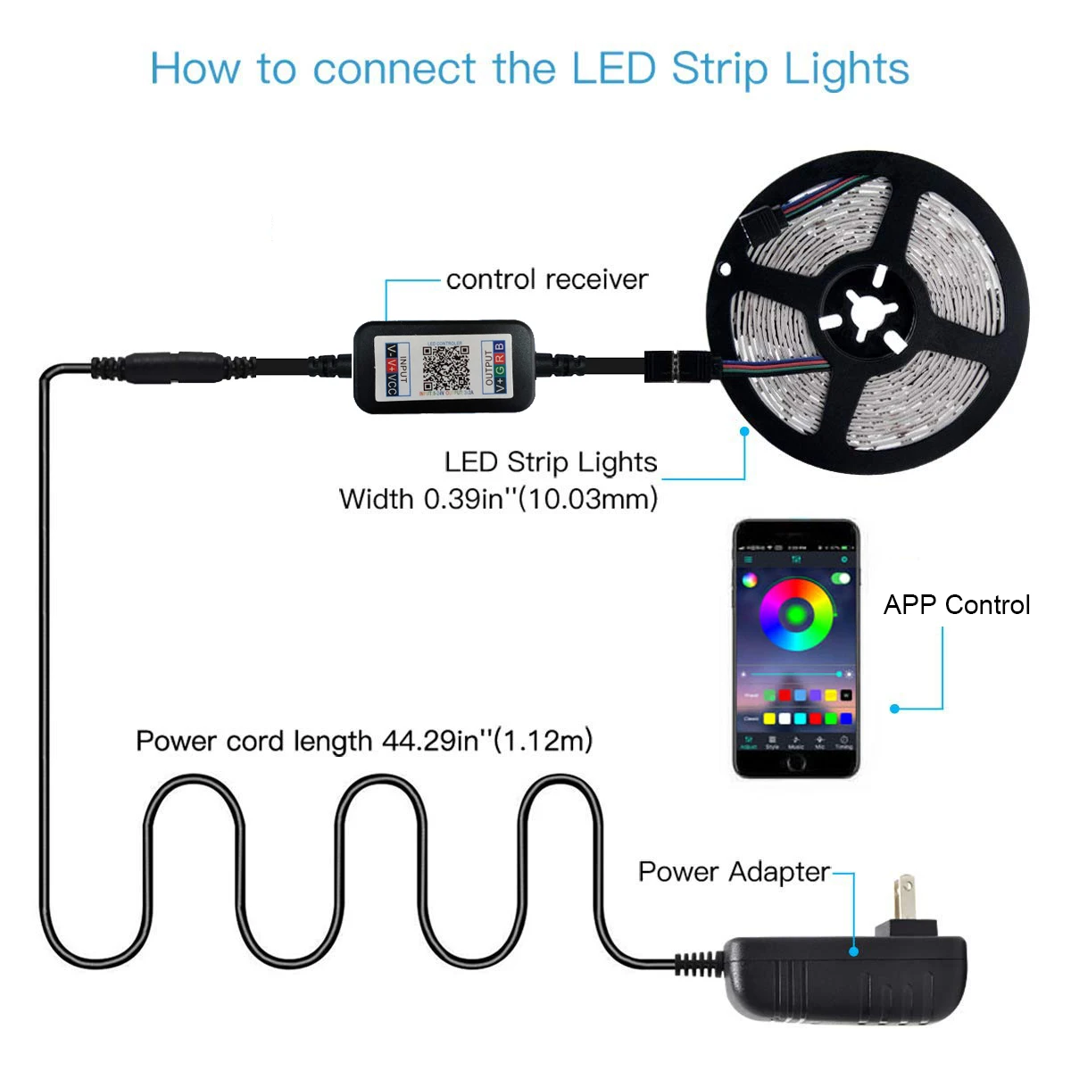 Riloer Kit Luci LED RGB 5050 Per Moto Con Telecomando - Impermeabile, 6/8/12/16 Pezzi, Effetti Luminosi