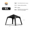Mountain Guest Inflatable Dome Black