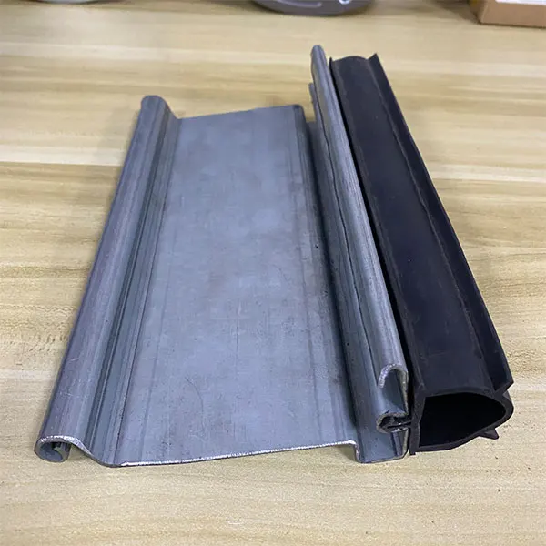 Rolling Door Bottom Slate Roller Shutter Door Accessories Bottom Slat with Rubber Roller Door End Plate