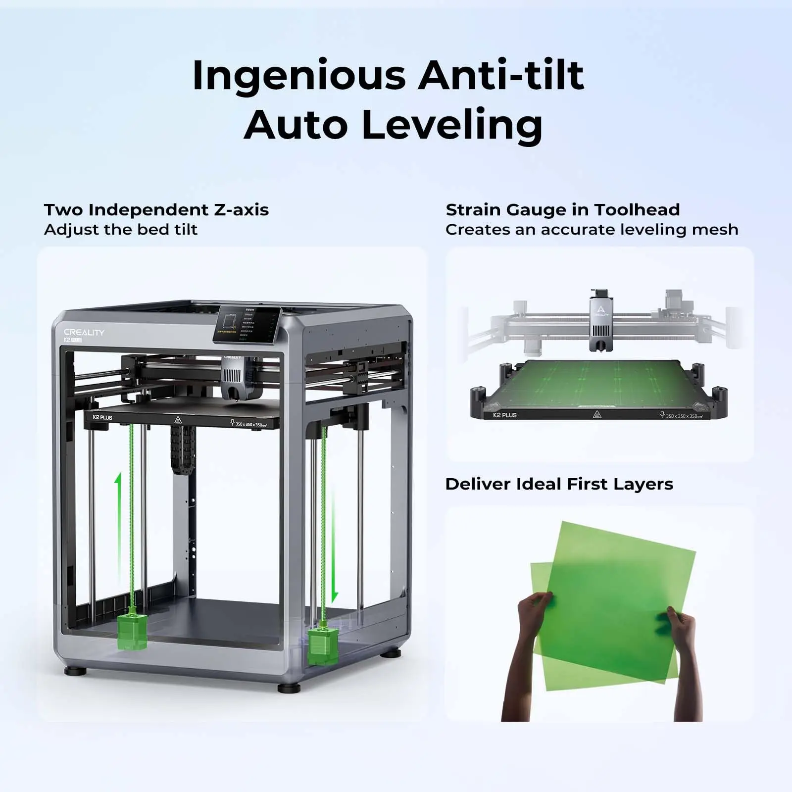 Nova impressora 3D Creality K2 Plus Combo com impressão de alta velocidade de 600 mm/s, secador de filamento de 4 cores e impressão multicolorida de 350 x 350 mm (padrão europeu)._voghion.com