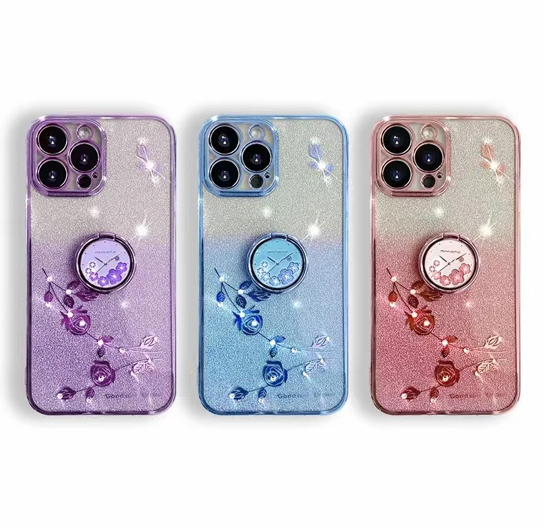 Infinix Hot 8, 9, 10, 12 Smart Cases Glitter Protection - Main Image