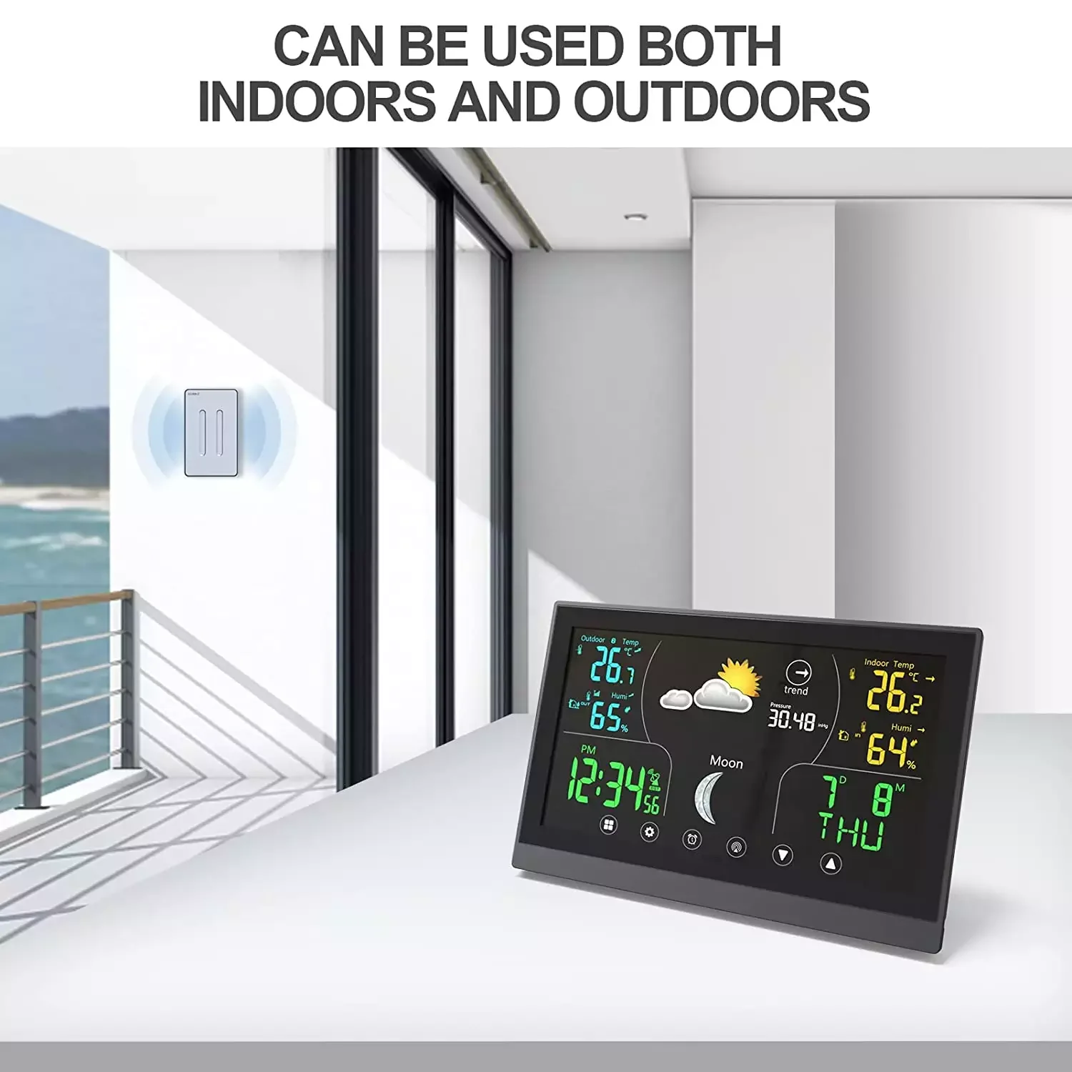 Weather Station Wireless Humidity and Temperature Digital Weather Forecast Station