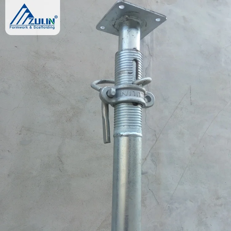 ZULIN Telescopic Steel Prop Adjustable Push Pull Scaffolding With SGS Certificate