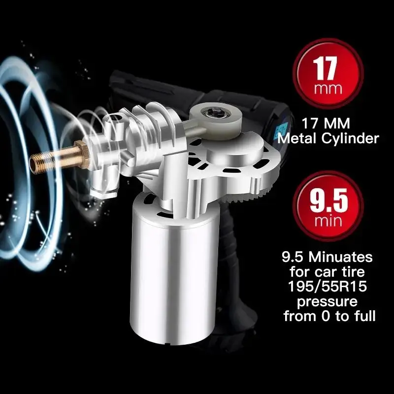 150PSI Portable Digital DC12V Air Compressor Pump Wholesale Automatic Tyre Inflation Gun Machine Tire Inflator for Car - view 5