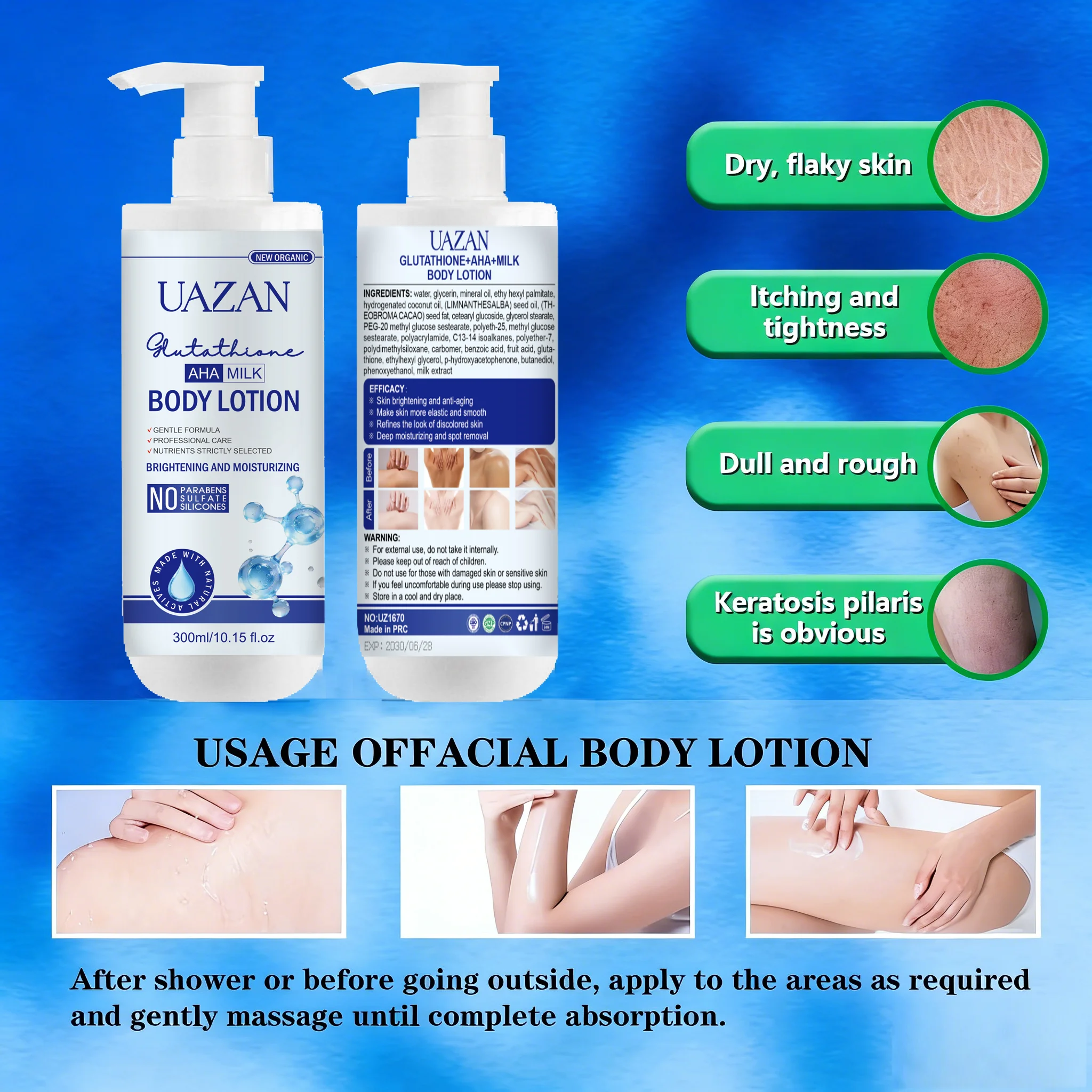 does glutathione lotion lighten skin Ailke and Vitamin C Superior Whitening Body Anti-Aging Lotion Glutathione Brightening Body Lotion