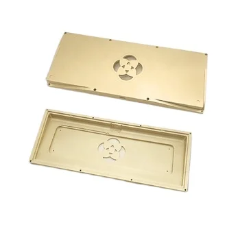 Custom OEM Multicolor Anodizing Brass Keyboard Case Plate CNC Service