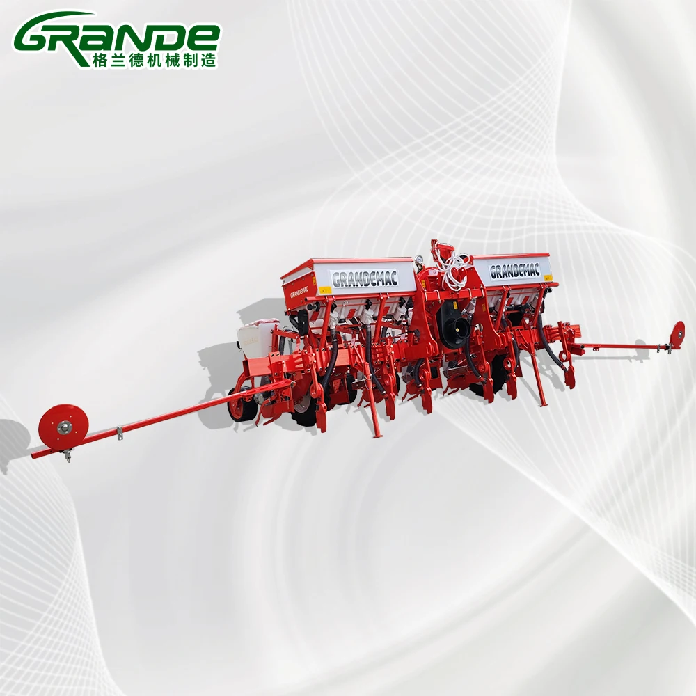 High Quality Suction Type Mini Hand Corn Seeder with Fertilizer Manual Corn Planter for Sale Hanging 4 Rows Rice Planter Machine