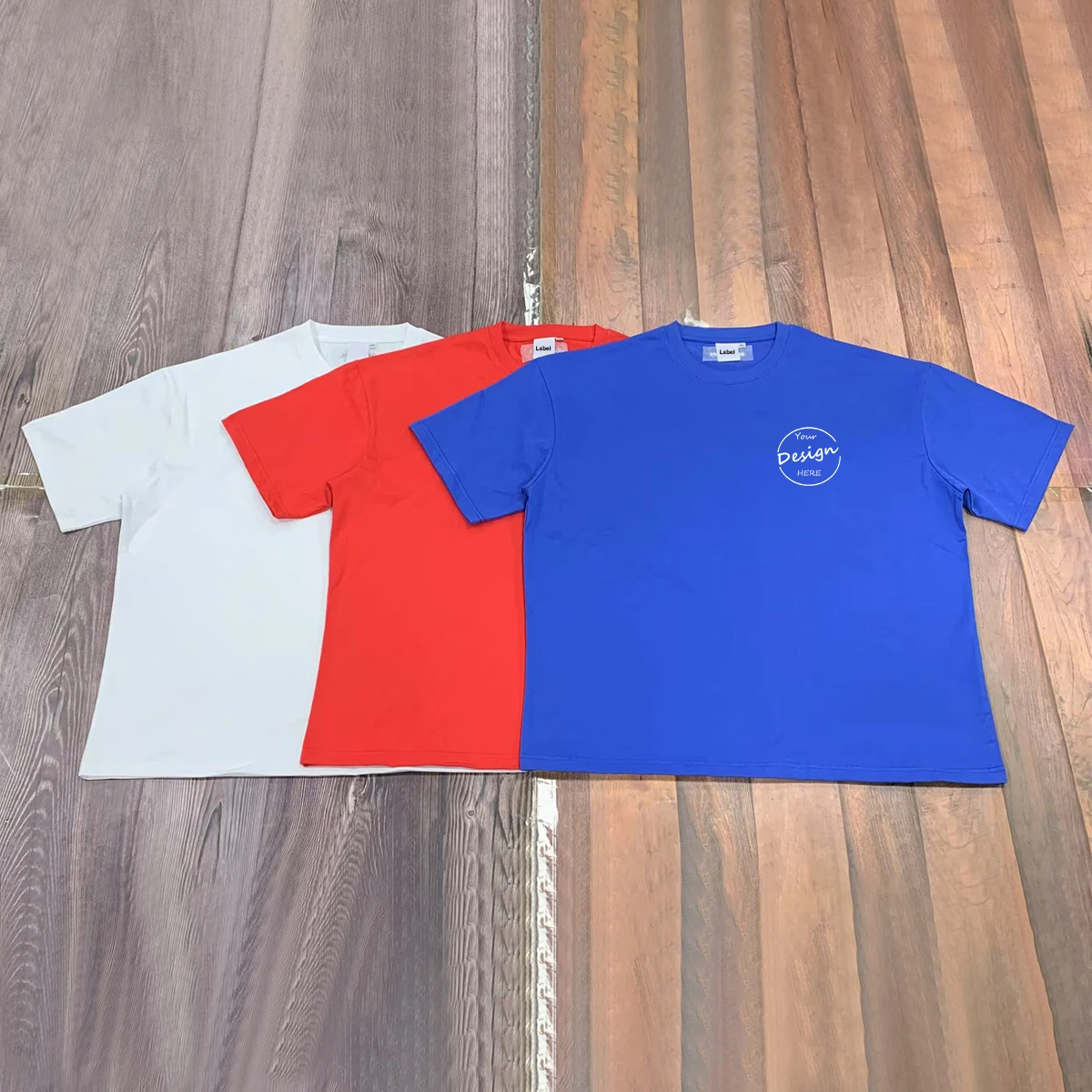 OEM White T Shirt for Men Quality Printing Oversized Drop Shoulder Collar Tshirt for Men Logo