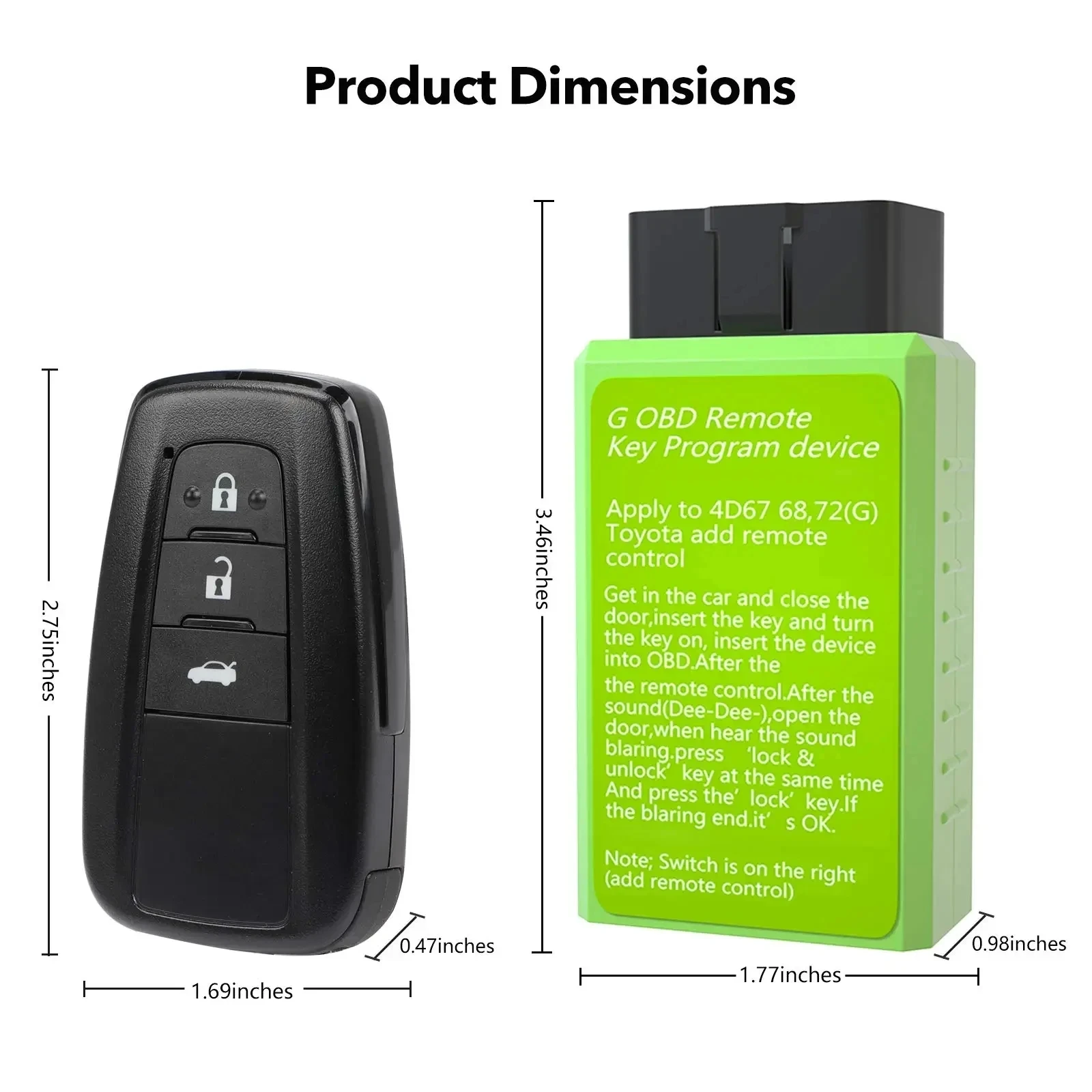 Car OBD Remote Key Programming Tool for Toyota Smart Key Maker G H Chip Key Programmer Device Car Accessories