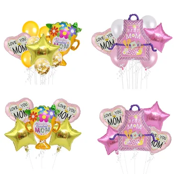 Mother's Day balloon set trophy apron birthday gift wreath basket party decoration balloons