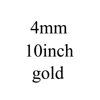 4mm 10inch gold