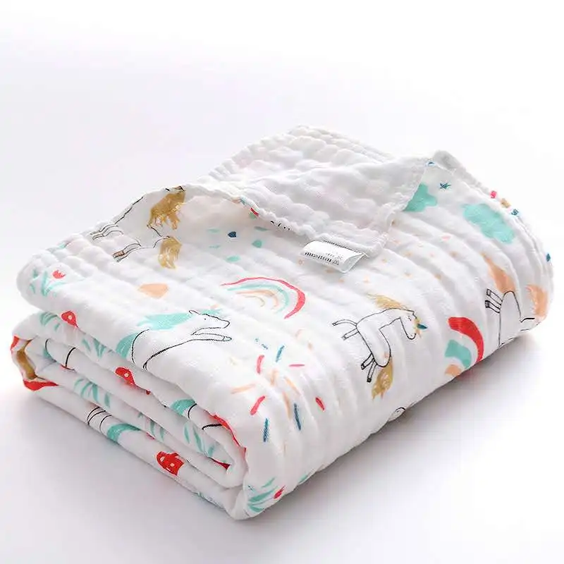 custom printed muslin blanket
