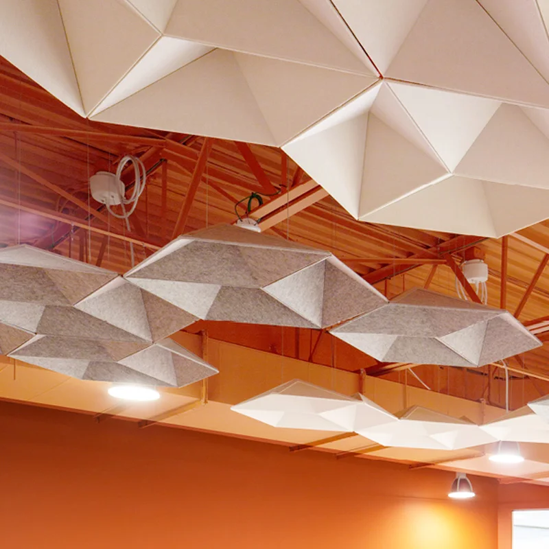 Customized Decorative Fiberglass Acoustic Clouds for Ceilings