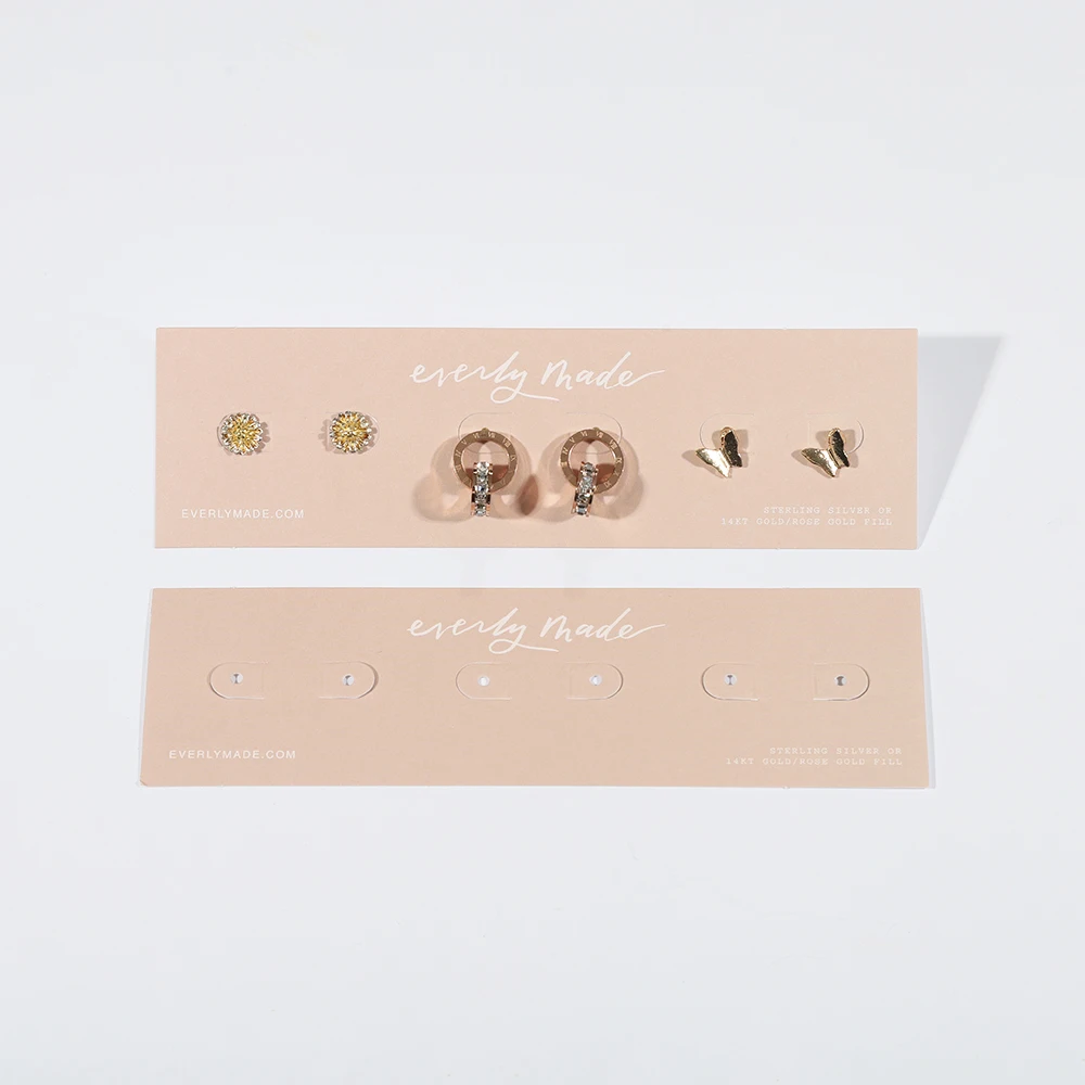 Custom Printed Jewelry Display Card | Necklace Presentation Packaging | Eco-Friendly Paper Necklace Card with Brand Printing