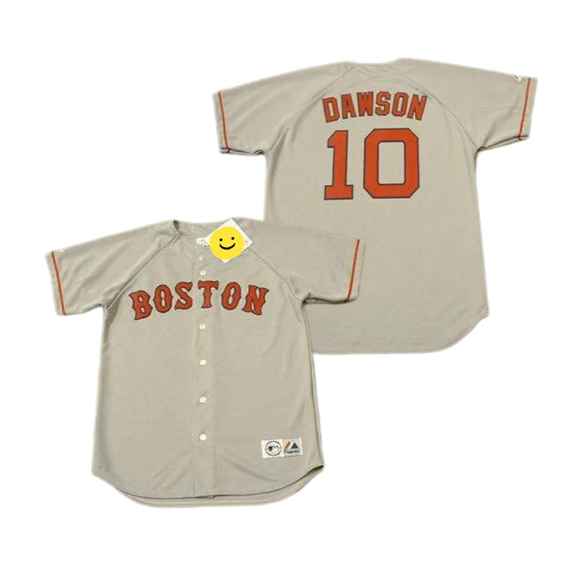 Wholesale Men's Boston 9 TED WILLIAMS 10 ANDRE DAWSON 10 RICH GEDMAN 12  ELLIS BURKS Throwback baseball jersey Stitched S-5XL From m.