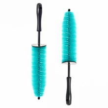 18 Inch Long Soft Bristle Wheel & Rim Detailing Brush Customized Color, Easy Reach for Deep Tire Cleaning and Car Detailing