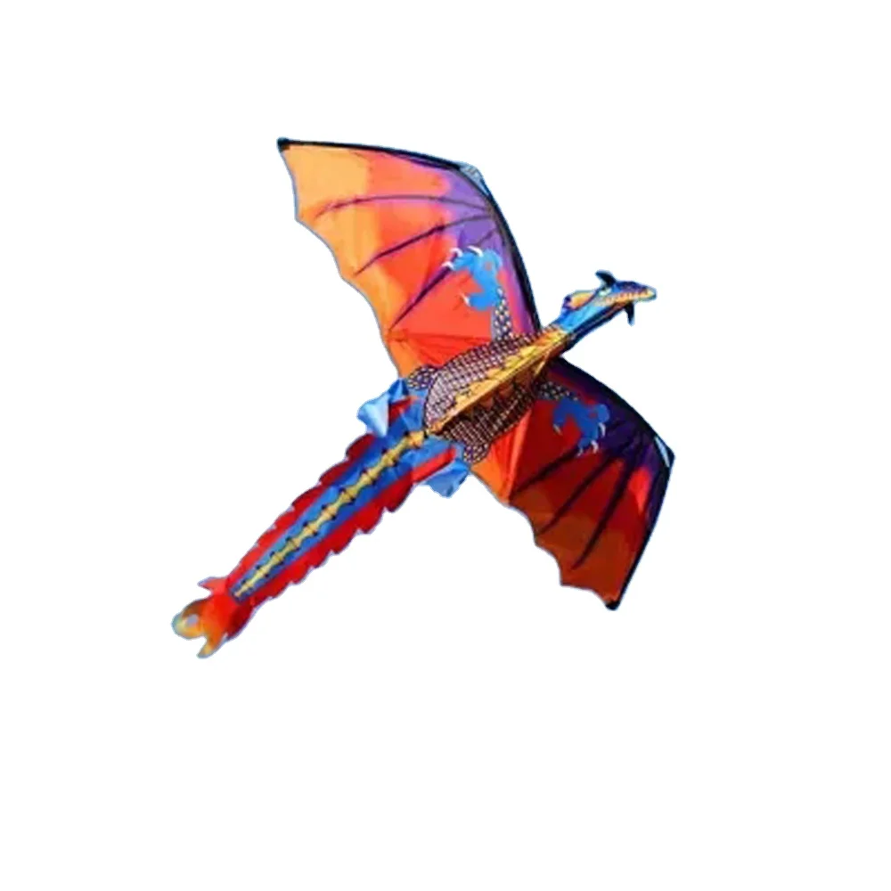 3D Red Dragon Kite Single Line Kids Adults Outdoor Flying Games Toy Q3J9 