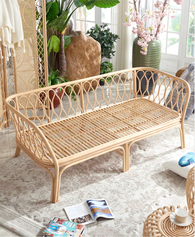 Modern Cane bing Sofa Living Room Furniture Natural Rattan Handmade