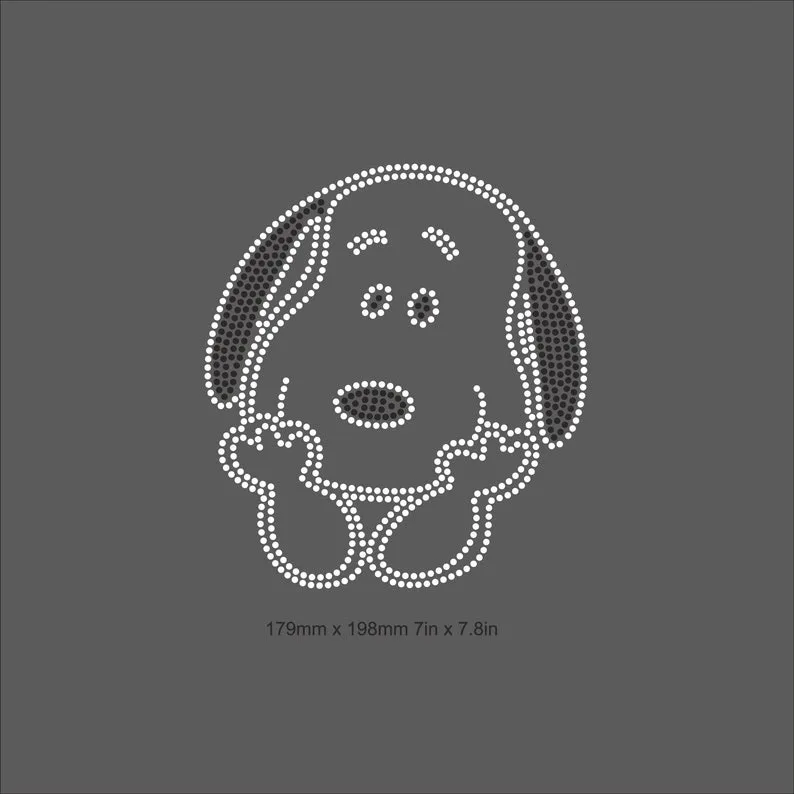 Hotfix Crystal Puppy Template Small Cartoon Animal Hot Fix Iron on ...