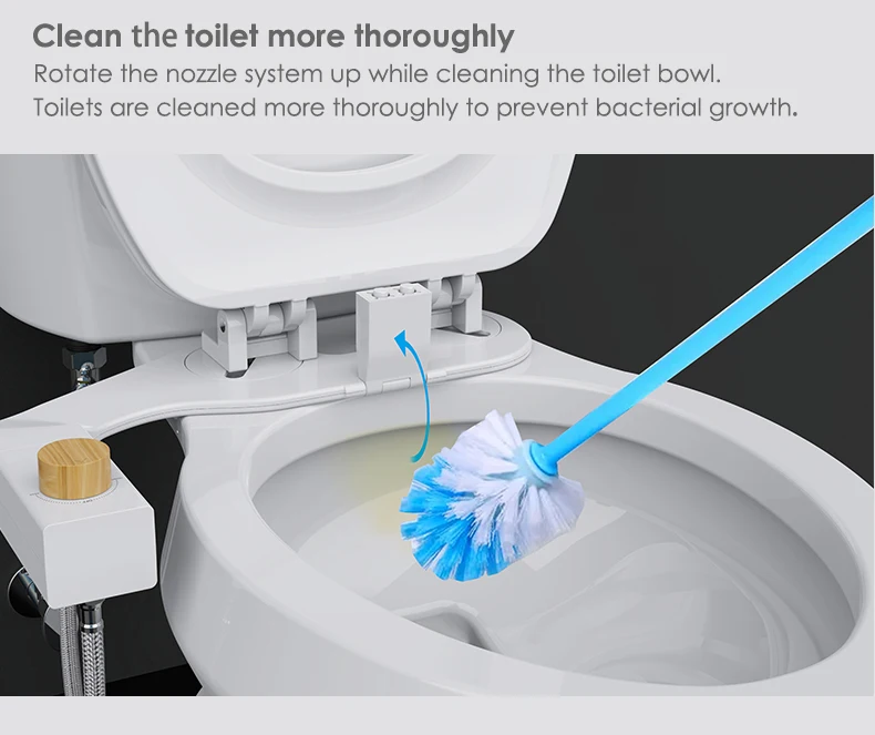 Non-electric Bidet Toilet Attachment With Self-cleaning Nozzles ...