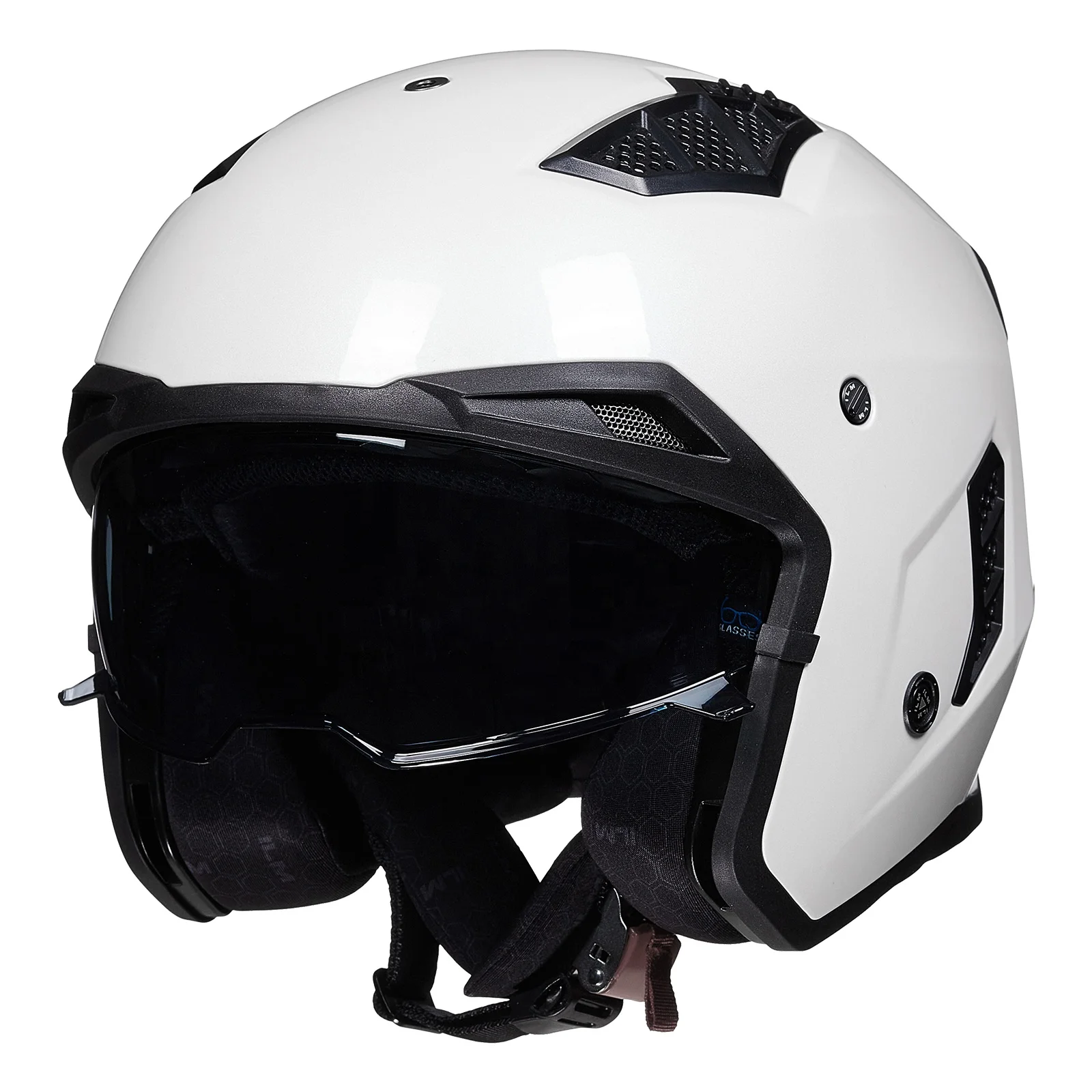 ILM Motorcycle Helmet Z302 - Open Face, Full Face Option