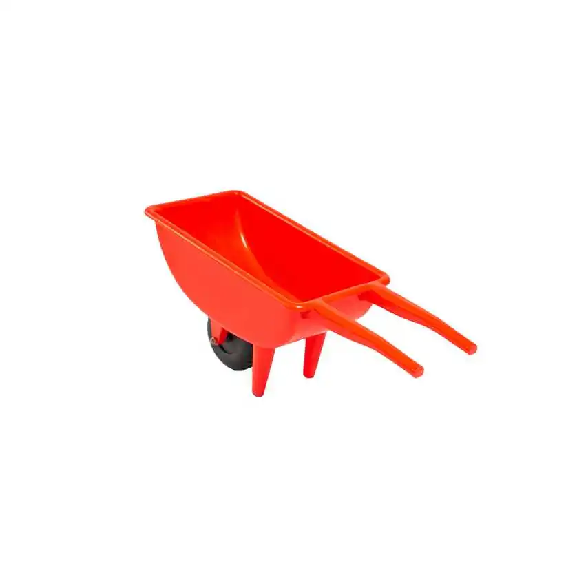 economical red blue toy playing garden kids plastic wheelbarrow