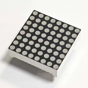 LED Dot Matrix 8X8 Pixels Round Shape 3 Mm Diameter White for Mini Digital Signs Electronic Counters Micro Control Panels Part