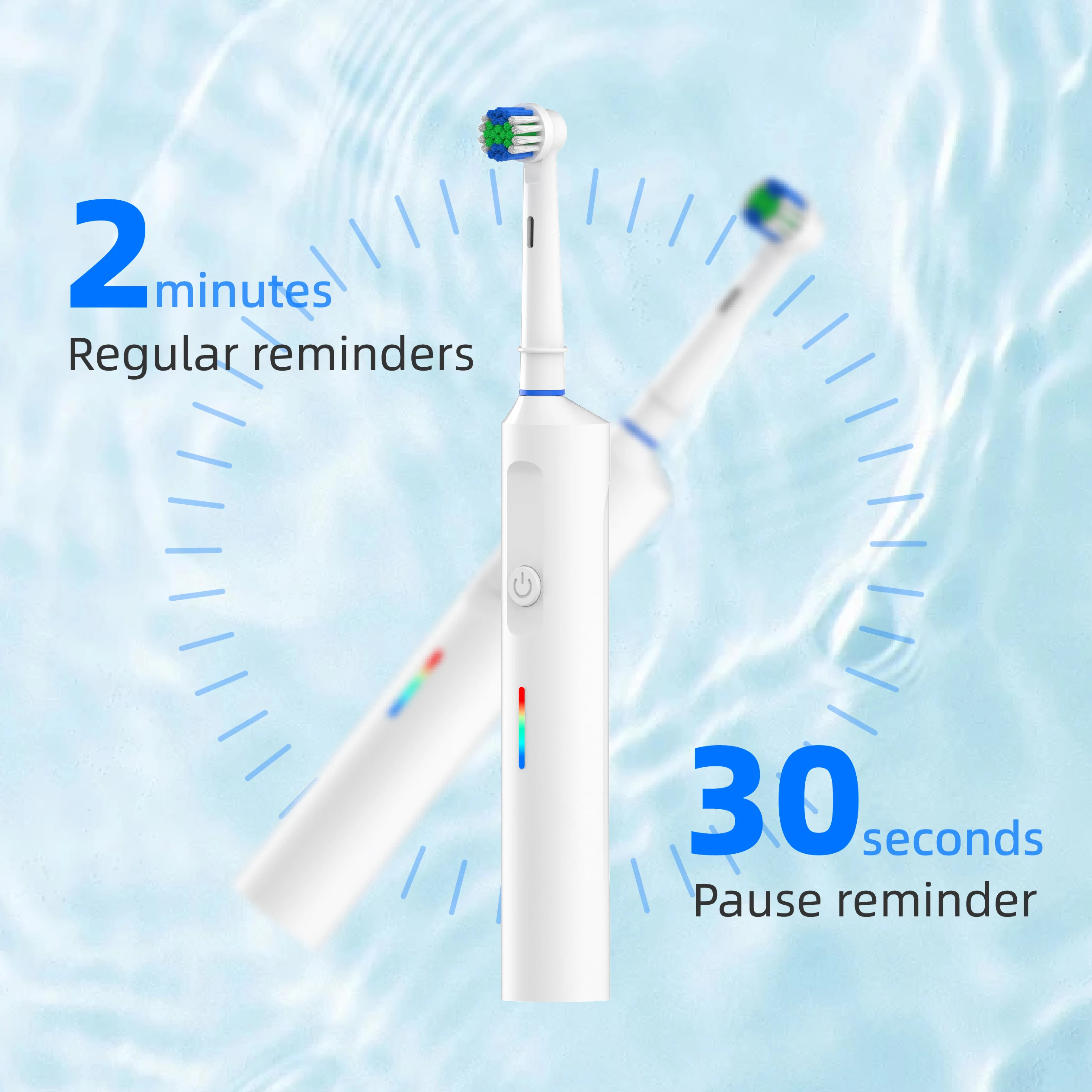 2024 Best Selling High Quality Teeth Whitening Inductive Charging electric toothbrush rechargeable for adults details