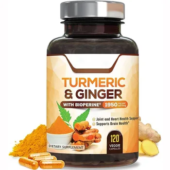 Hot Sell ginseng extract super roots Turmeric curcumin extract capsules supplement Improve body immunity Turmeric capsules