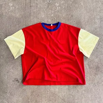 Manufacturing OEM Blank Tee Oversized Cropped Drop Shoulder T-shirts Plain Cotton T-shirt for Men