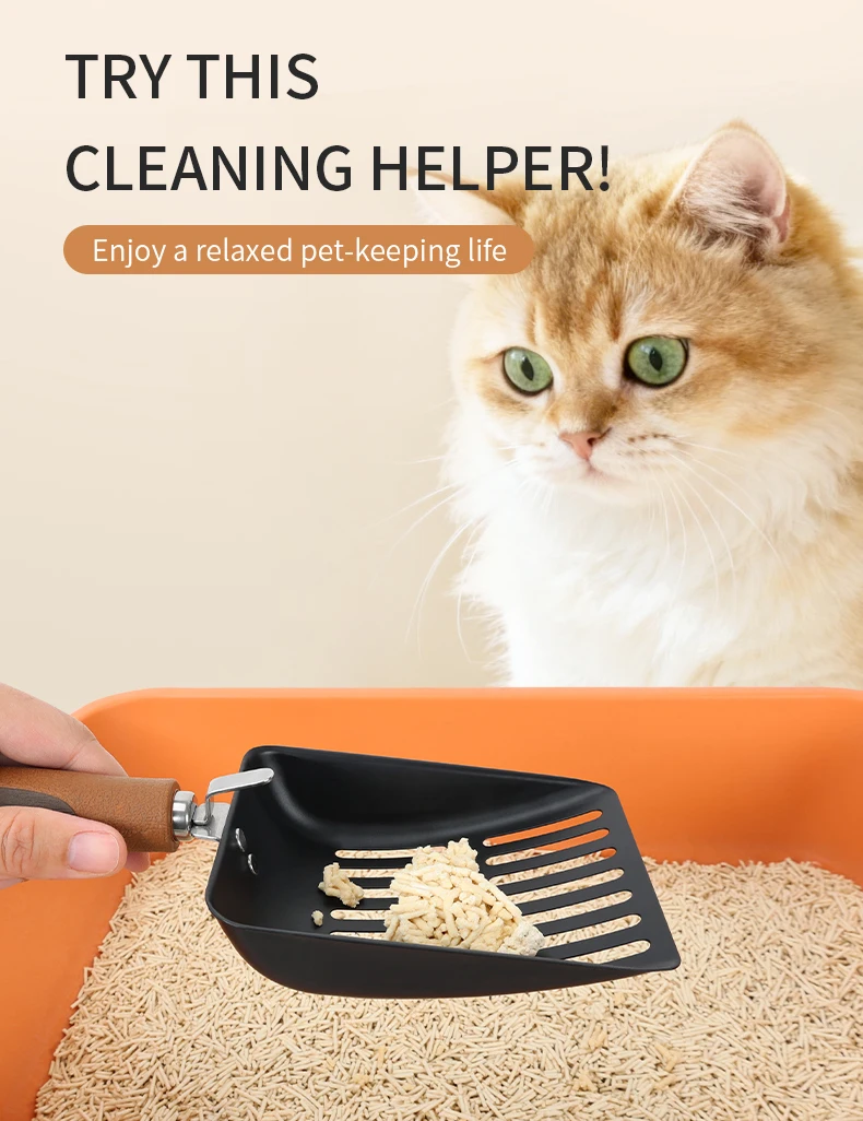 New Cat Poop Scooper Thickened Large Surface Cat Litter Shovel Scoop