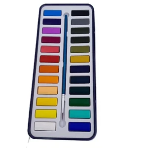 12/18/24/48 Watercolor Paint Cake Watercolour  travel palette    Solid Cake 24  Watercolor Paint Set CX1-022