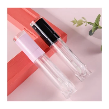 8ml Light Pink Lipgloss Tubes With Wands Packaging Lip Gloss Tube With ...