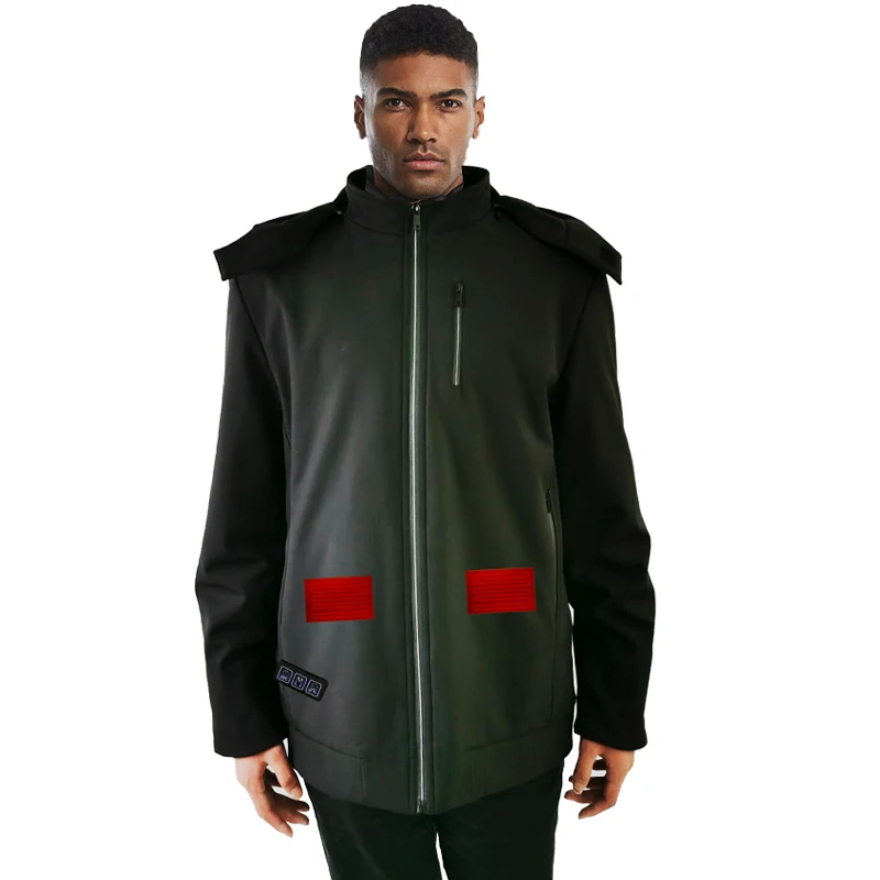 Новинка 2020, зимняя одежда, мужская куртка с подогревом и перезаряжаемой термобатареей