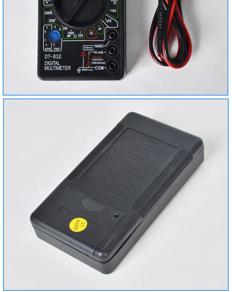 Dt832 D Digital Multimeter Universal Meter To Measure The Voltage ...