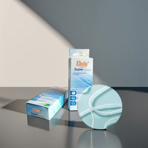 Daily Care Home Use Multi-purpose Spongy Orthodontic Floss with Threader Pull-out 50pcs Dental Bubble Floss