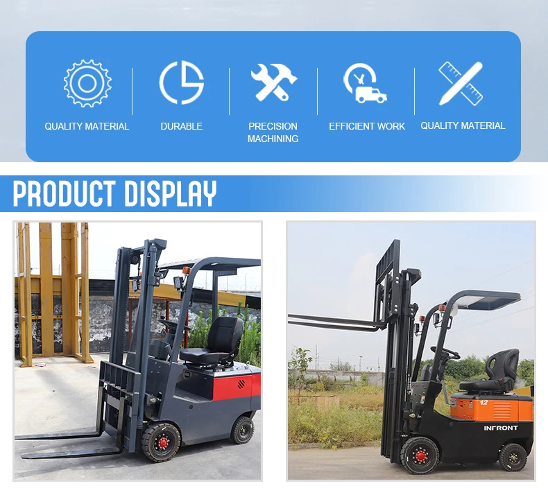 Best price 2t forklift Self Loading Portable Stacker Forklift electric forklift for home on sale