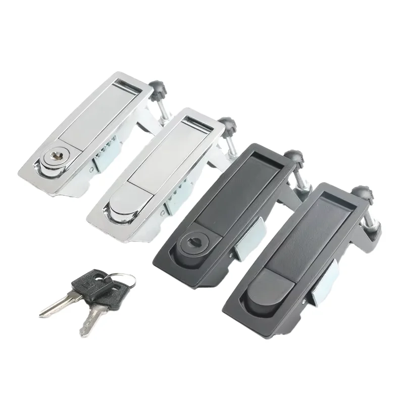 High-Pressure Industrial Lock Ms606-2 Black Push-Button Flat Lock for Boiler and Air Compressor with Cutting Service