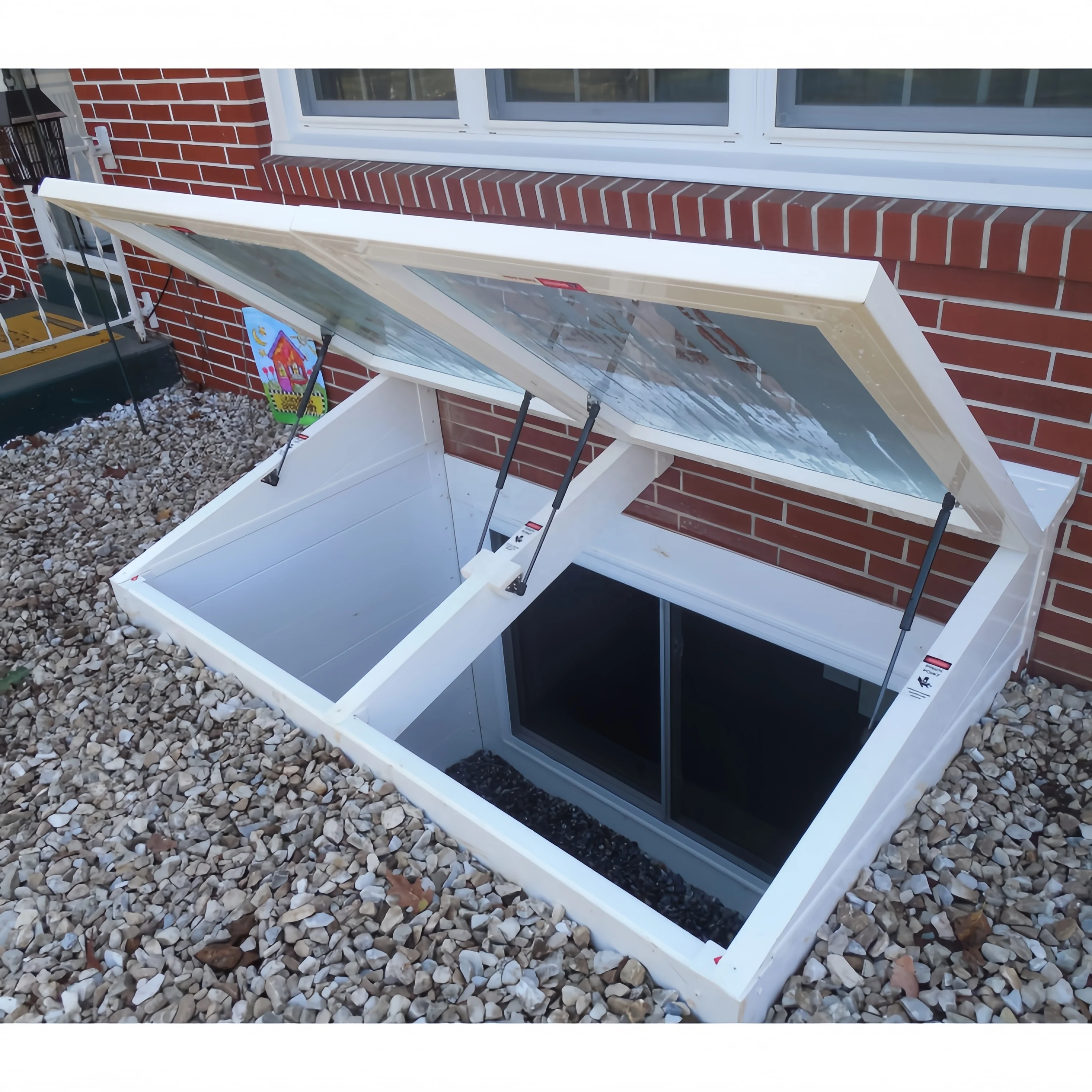 Customized Electrical Control Automatic Opening Sliding Roof Awning Aluminum Window Tempered Glass Vertical Skylight Roof Window