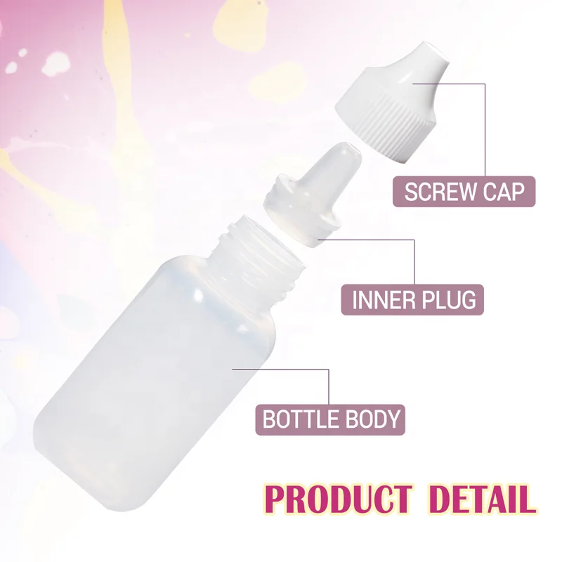 15ml 30ml 60ml 120ml 2oz Lace Wig Glue Liquid Foundation Toothplaste Bottle Empty Plastic Soft Ldpe Eye Drops Oil Dropper Bottle