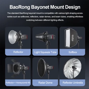 Godox S3 Bowens Mount Flash S-type Holder Bracket for Godox V100 V860III AD100 AD200PRO AD300Pro Speedlite Flash Snoot Softbox product image