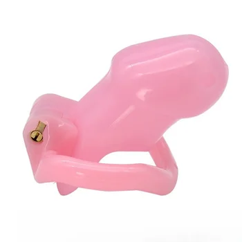 Genuine Bird Cage  Men's  Chastity Lock Adult Sex Toy Resin Chastity Device in the Form of Penis Rings  Cage