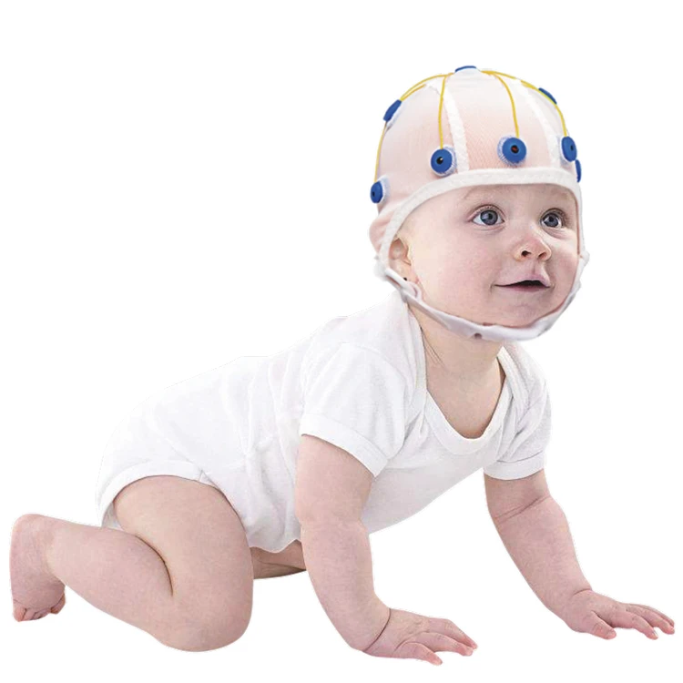 Greentek Soft Neonates Pediatrics Stretchy EEG Machine Recording Electrode Headset for Premature Infants